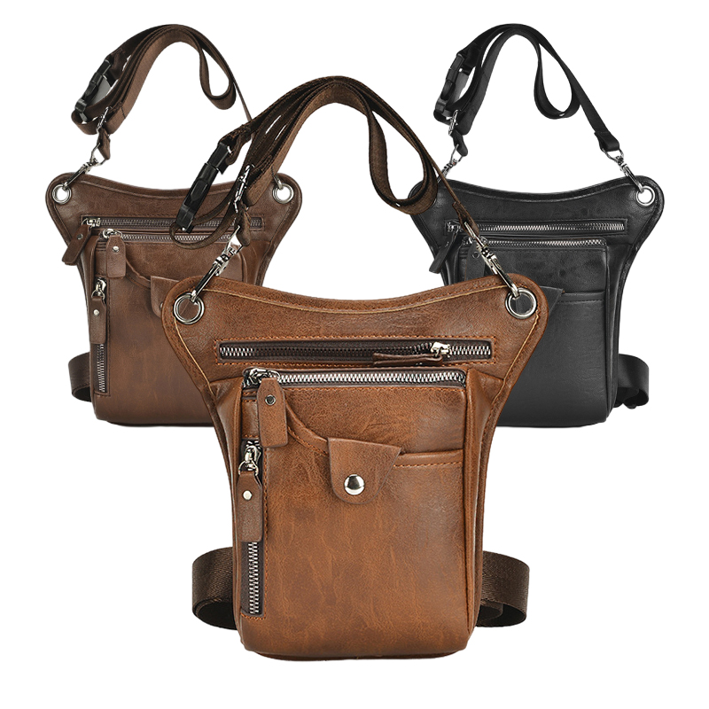Vintage Pu Leather Waist Pack  - Leatherwork Fasteners 리뷰 및 가격