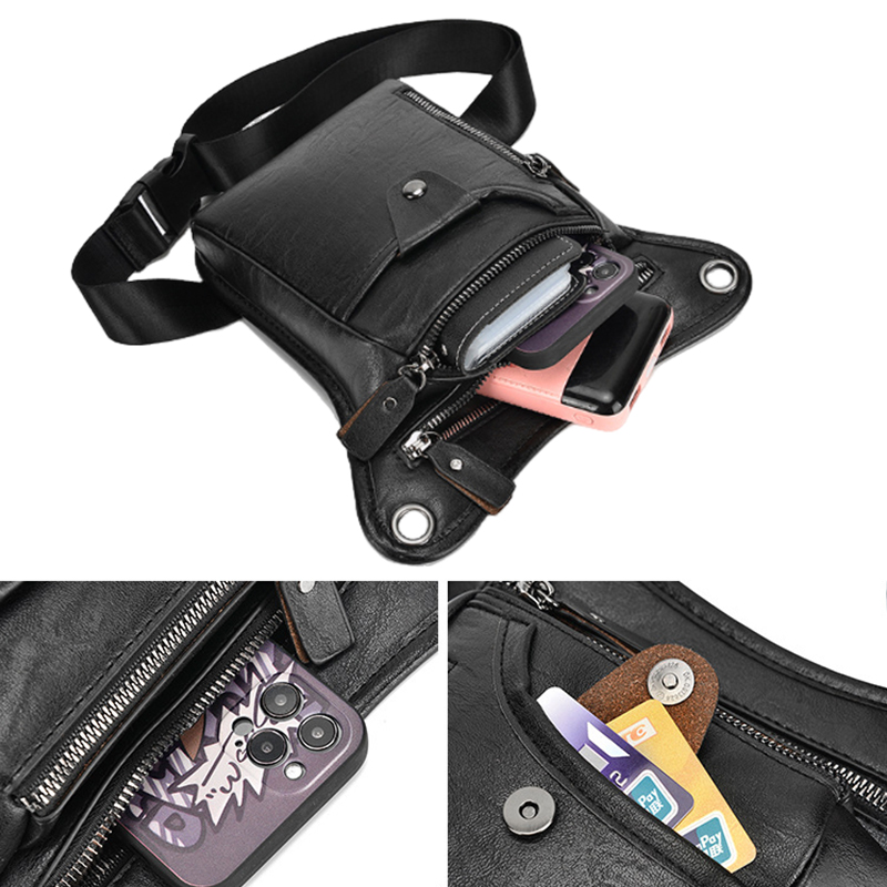 Vintage Pu Leather Waist Pack  - Leatherwork Fasteners 리뷰 및 가격