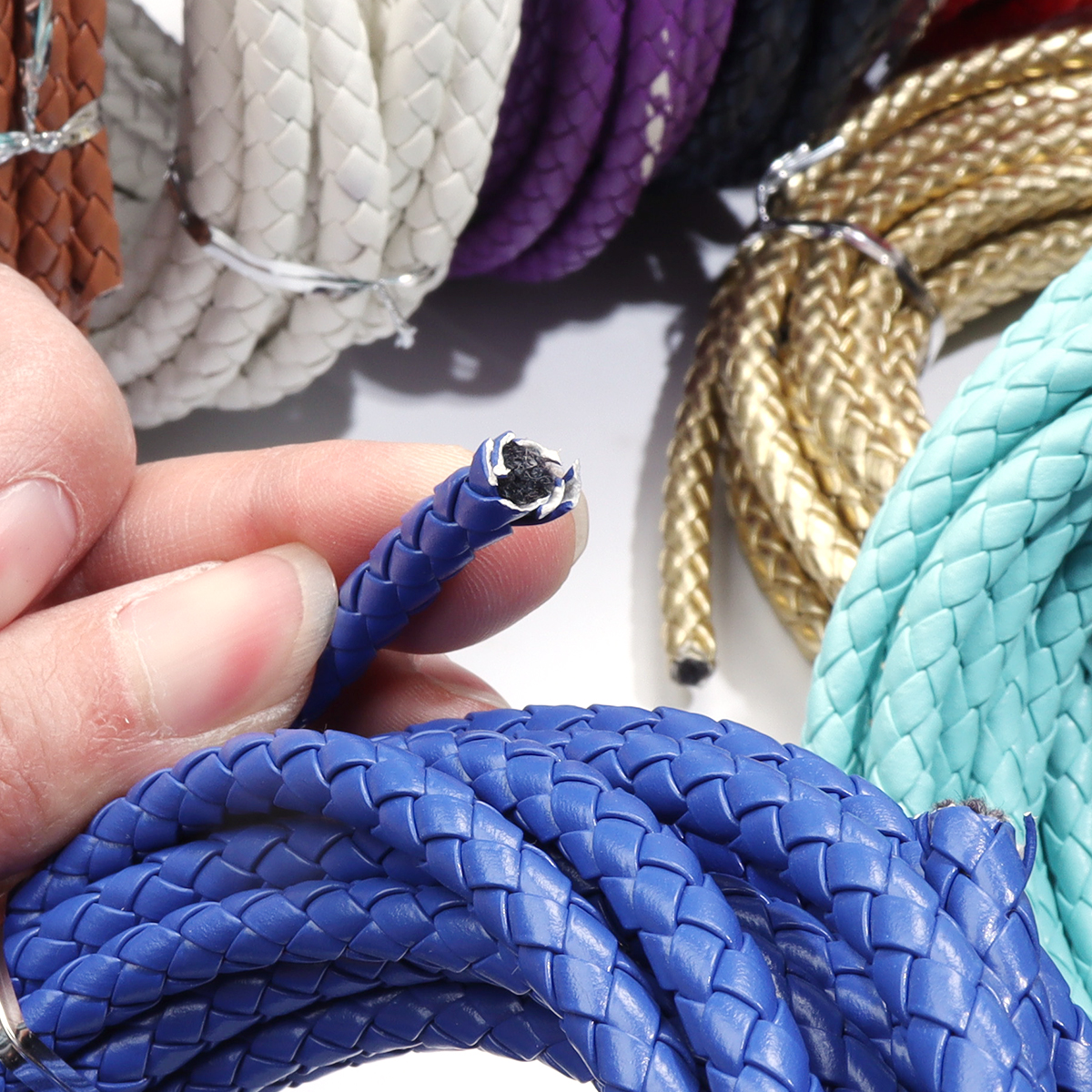 5 Yards/lot 6/7mm Braided Leat - Leatherwork Diy 리뷰 및 가격