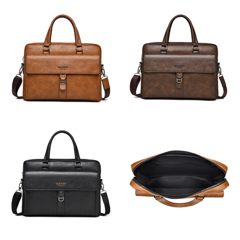 Vintage Dark Brown PU Leather  - Leather Work Handbags 리뷰 및 가격