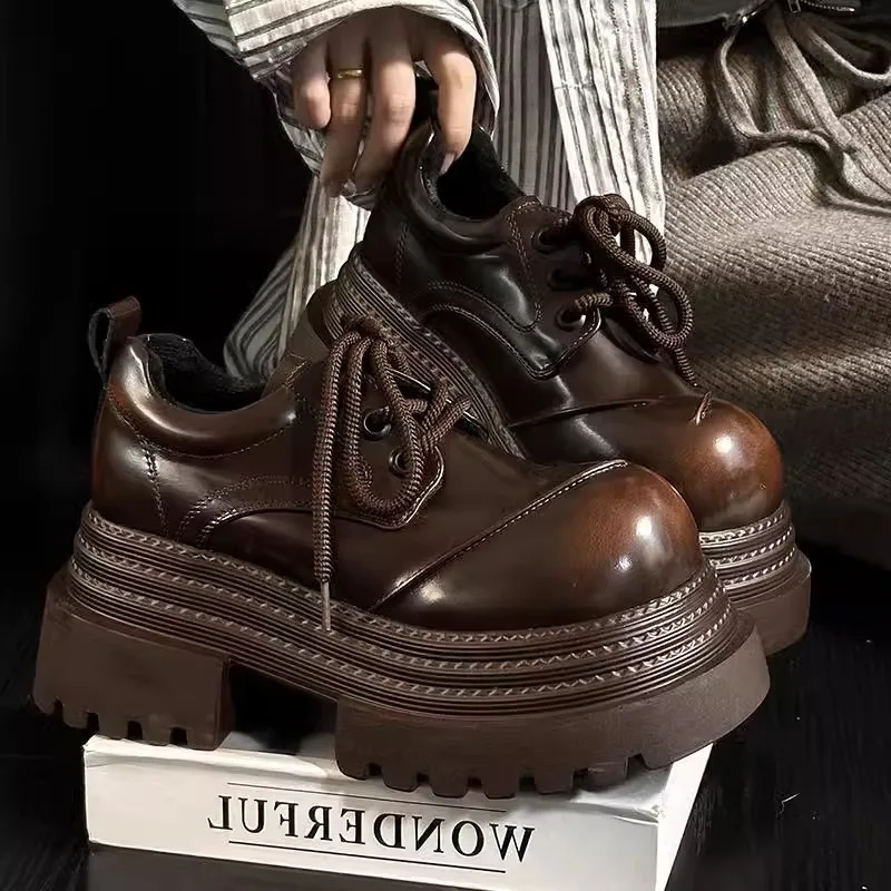 Women Retro Loafers 2025 Sprin - Leather Work Oxfords 리뷰 및 가격