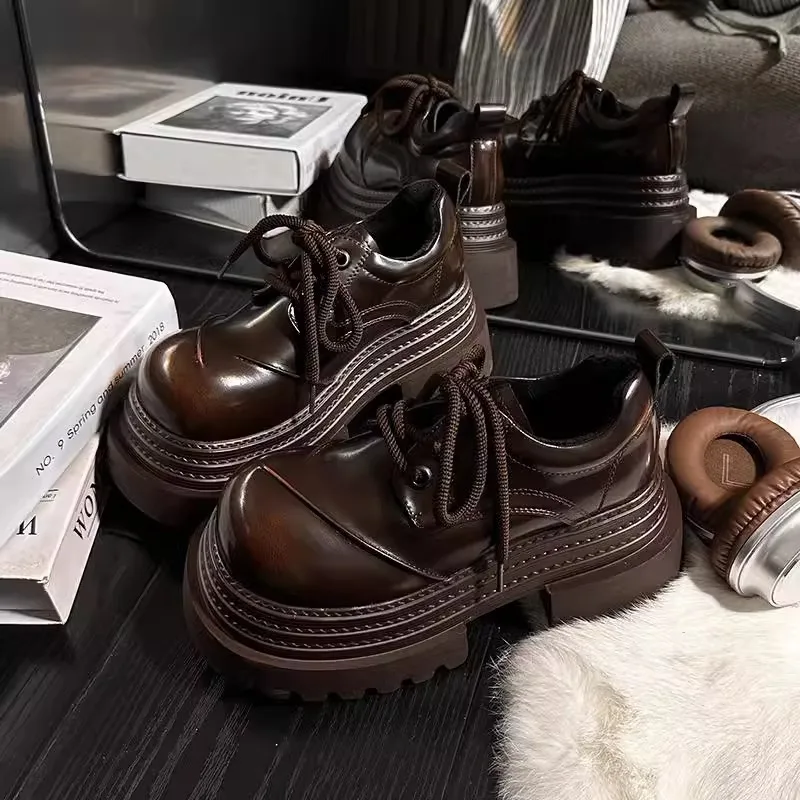 Women Retro Loafers 2025 Sprin - Leather Work Oxfords 리뷰 및 가격