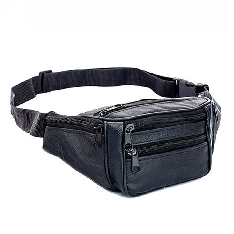 Genuine Leather Waist Bag Men  - Leatherwork Fasteners 리뷰 및 가격
