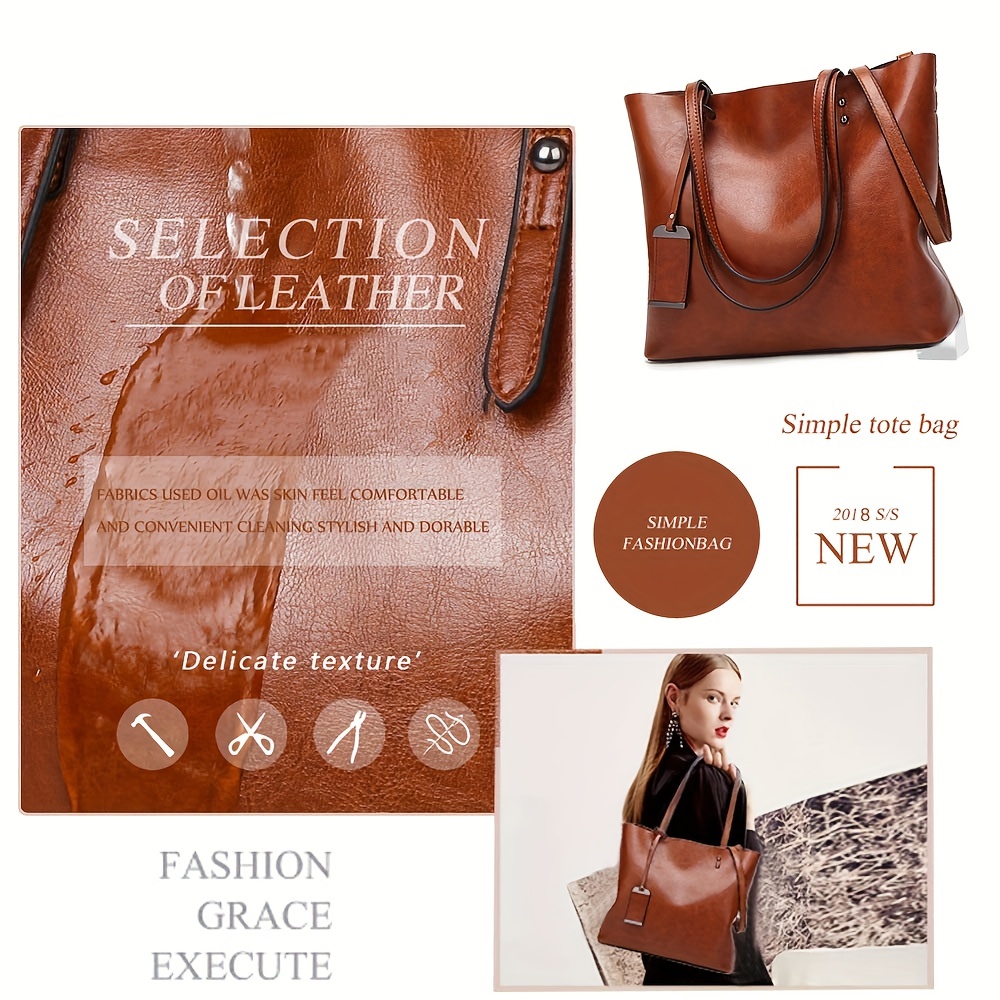 Fashionable Classic Retro Leat - Leather Work Handbags 리뷰 및 가격