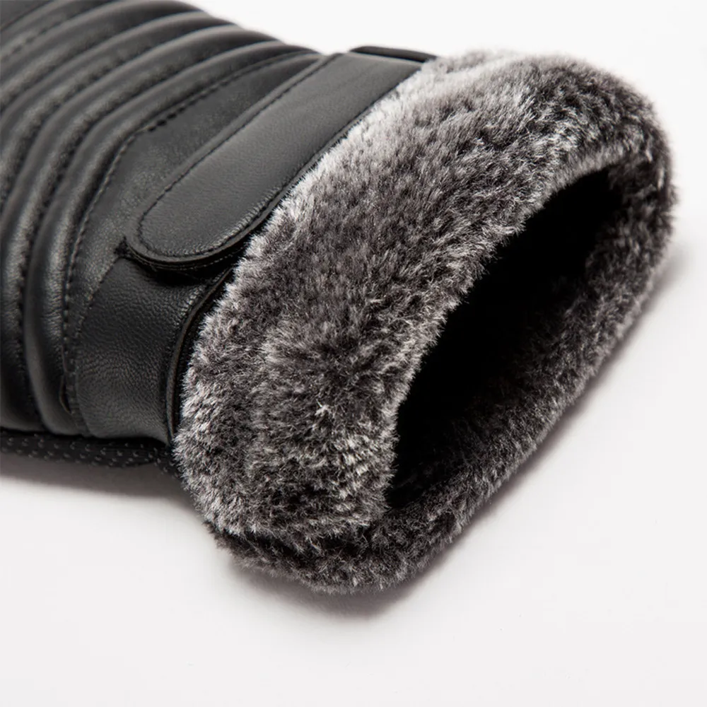 Gloves Winter MEN'S Fur Mouth  - Leather Work Winter Gloves 리뷰 및 가격