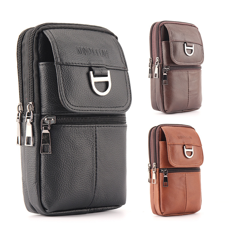 Men's Leather Waist Bag - Larg - Leatherwork Fasteners 리뷰 및 가격