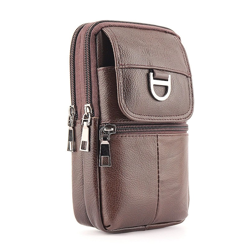 Men's Leather Waist Bag - Larg - Leatherwork Fasteners 리뷰 및 가격