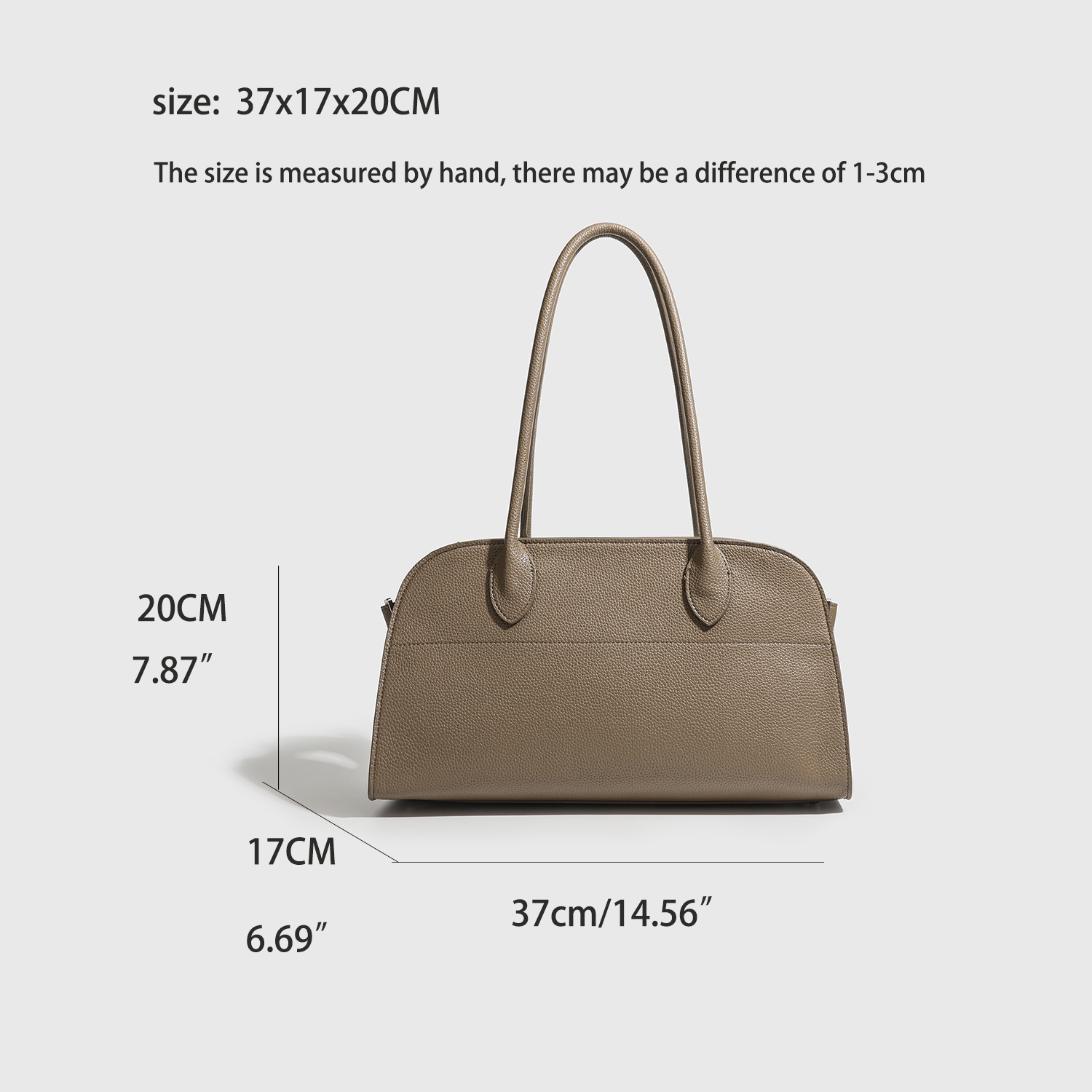 Litchi Grain Texture Tote Bag  - Leather Work Handbags 리뷰 및 가격