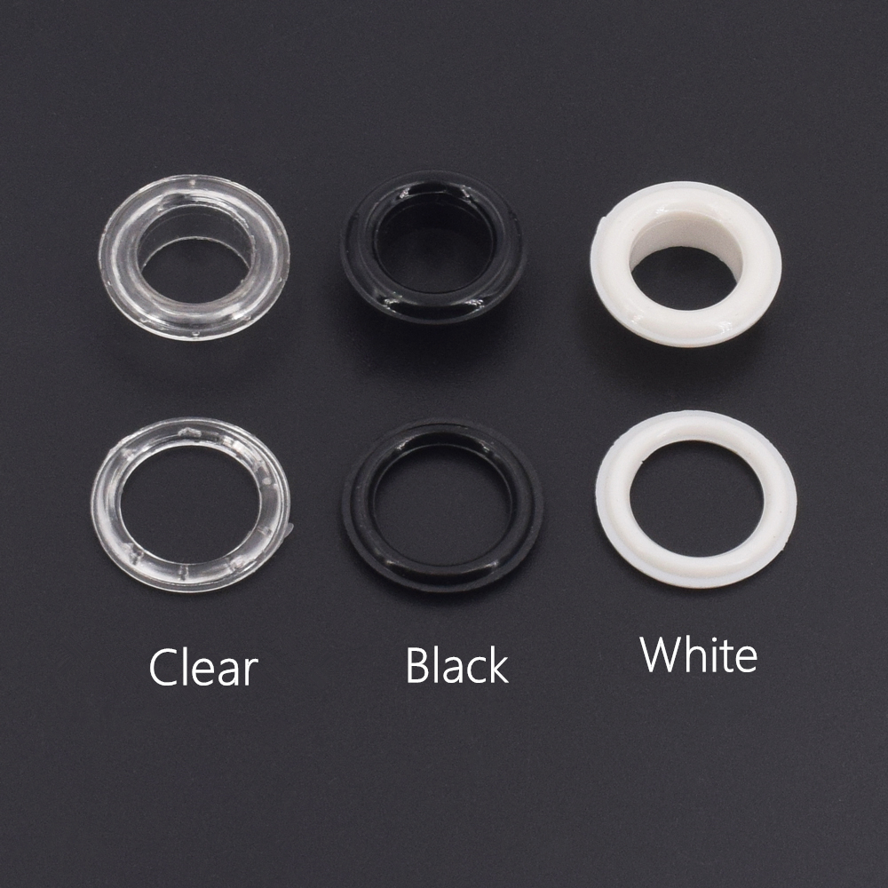 100 Sets White Clear Black Pla - Leatherwork Eyelets 리뷰 및 가격