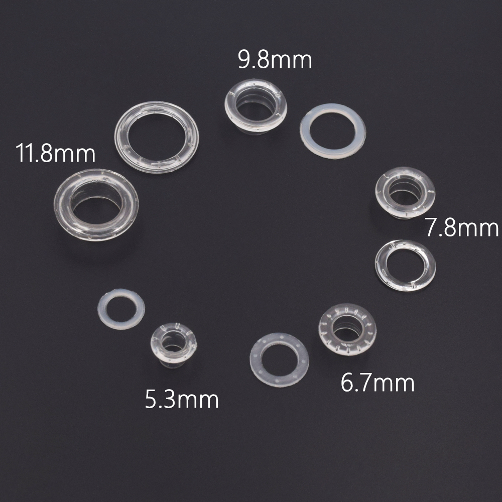 100 Sets White Clear Black Pla - Leatherwork Eyelets 리뷰 및 가격