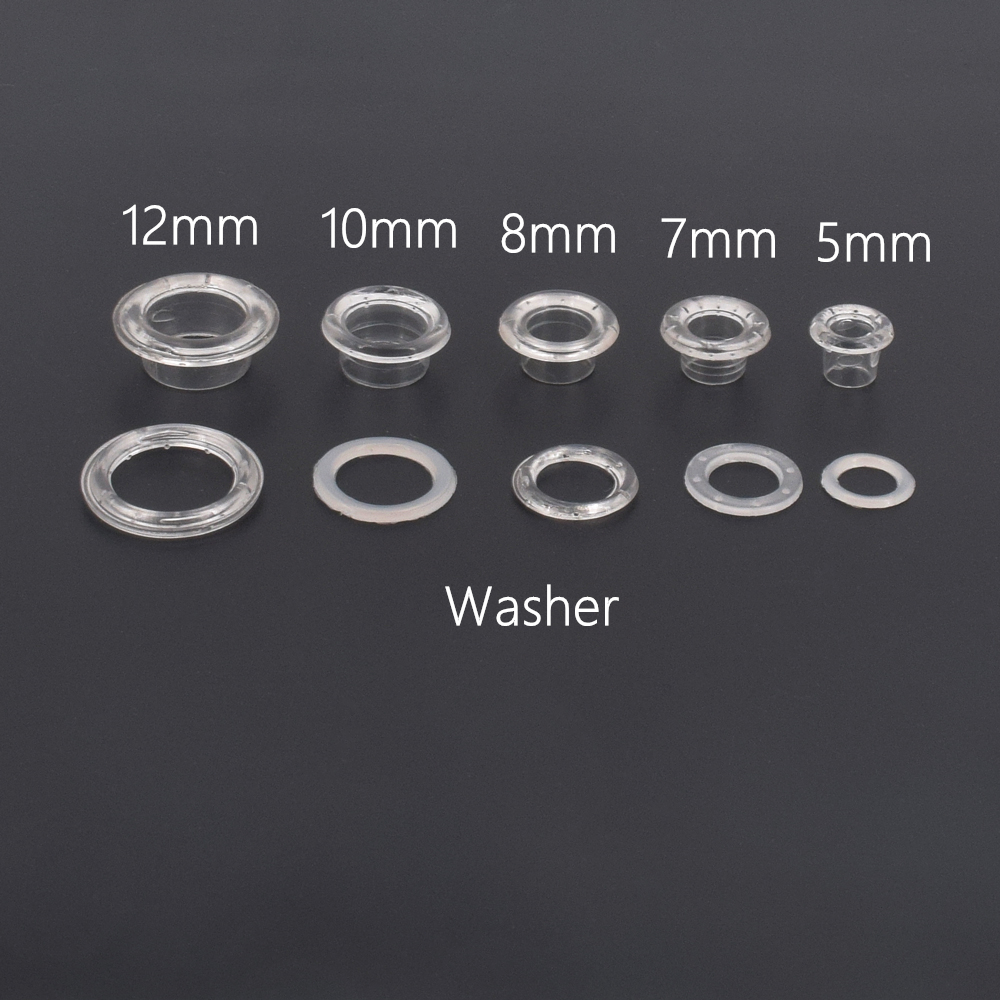 100 Sets White Clear Black Pla - Leatherwork Eyelets 리뷰 및 가격