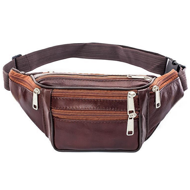 Leather Men Waist Chest Bag Th - Leatherwork Fasteners 리뷰 및 가격
